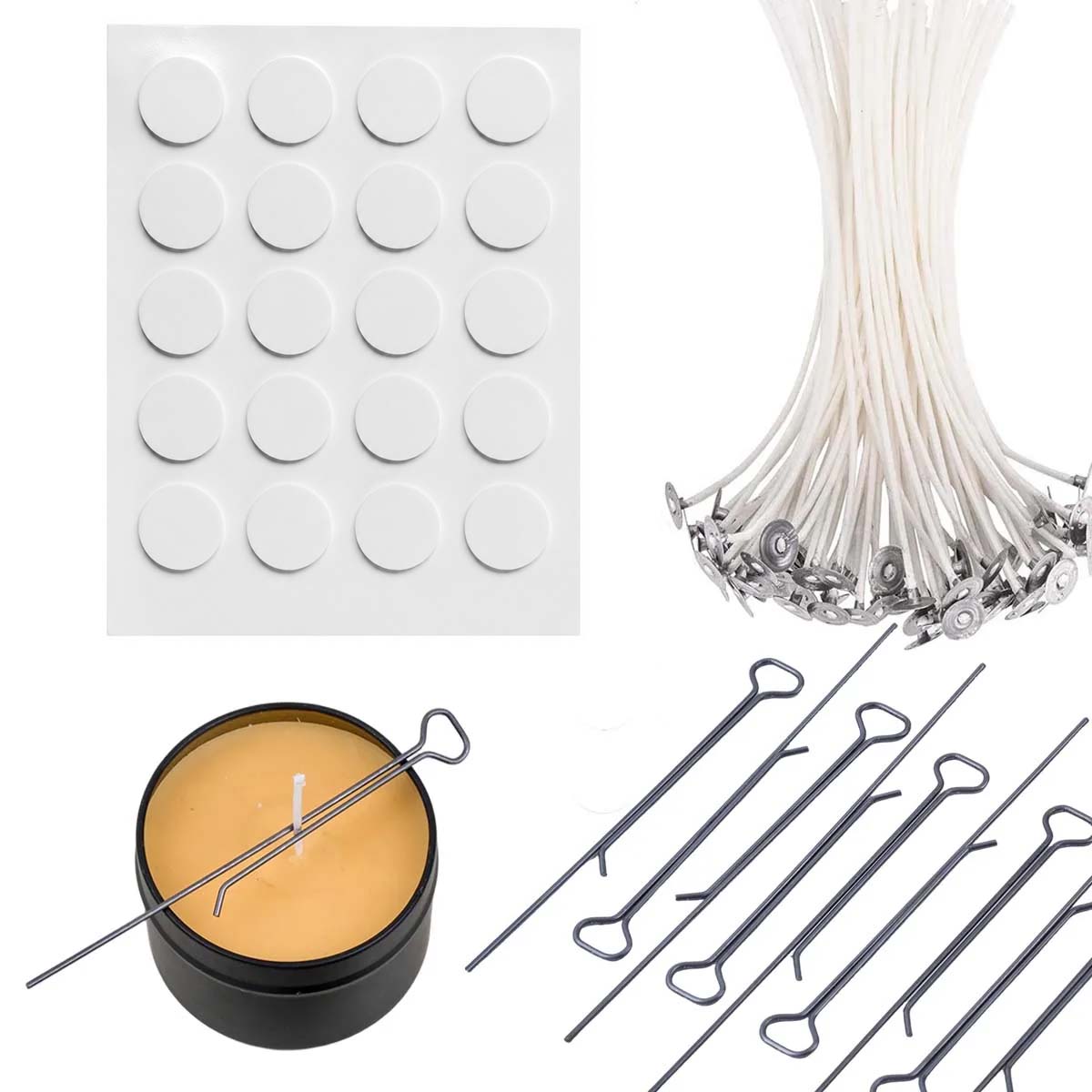 Candle Making Wicks - 5/10Pcs 11Cm/4.3Inch Candle Wick Holders Clip
