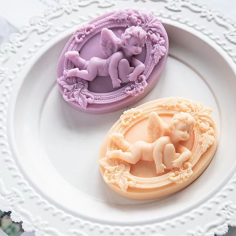 Candle Making For Kids - 3D Angel Kids Shaped Silicone Soap