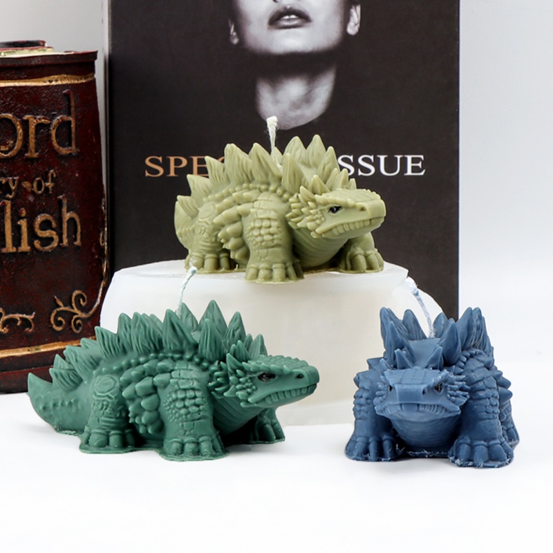 3D Spiked Dinosaur Silicone Ca - Candle Making For Kids recension och pris