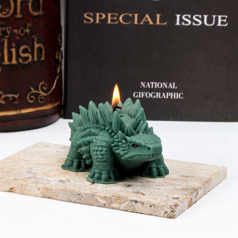 3D Spiked Dinosaur Silicone Ca - Candle Making For Kids recension och pris
