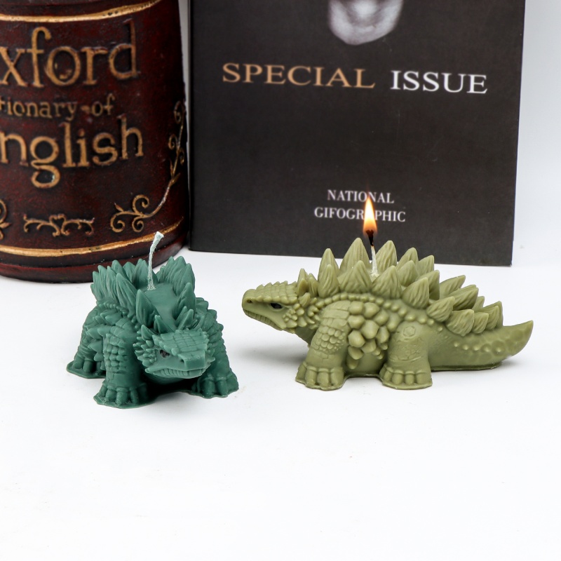 3D Spiked Dinosaur Silicone Ca - Candle Making For Kids recension och pris