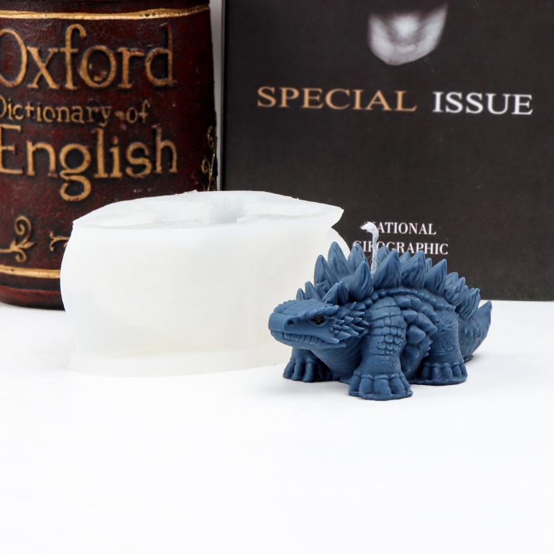 3D Spiked Dinosaur Silicone Ca - Candle Making For Kids recension och pris
