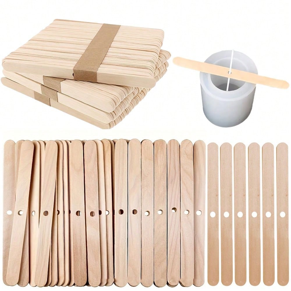 5/10/20/30/50pcs Wooden Candle - Candle Making Wicks recension och pris