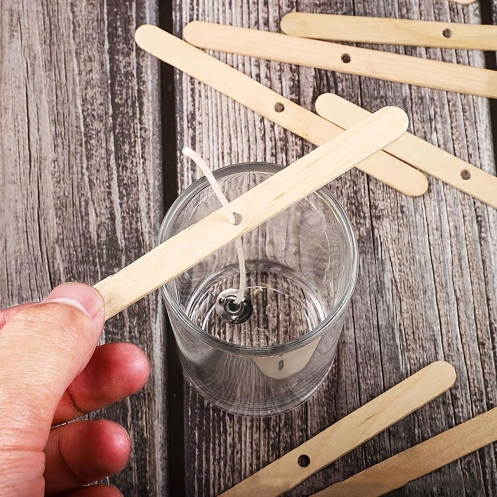 5/10/20/30/50pcs Wooden Candle - Candle Making Wicks recension och pris