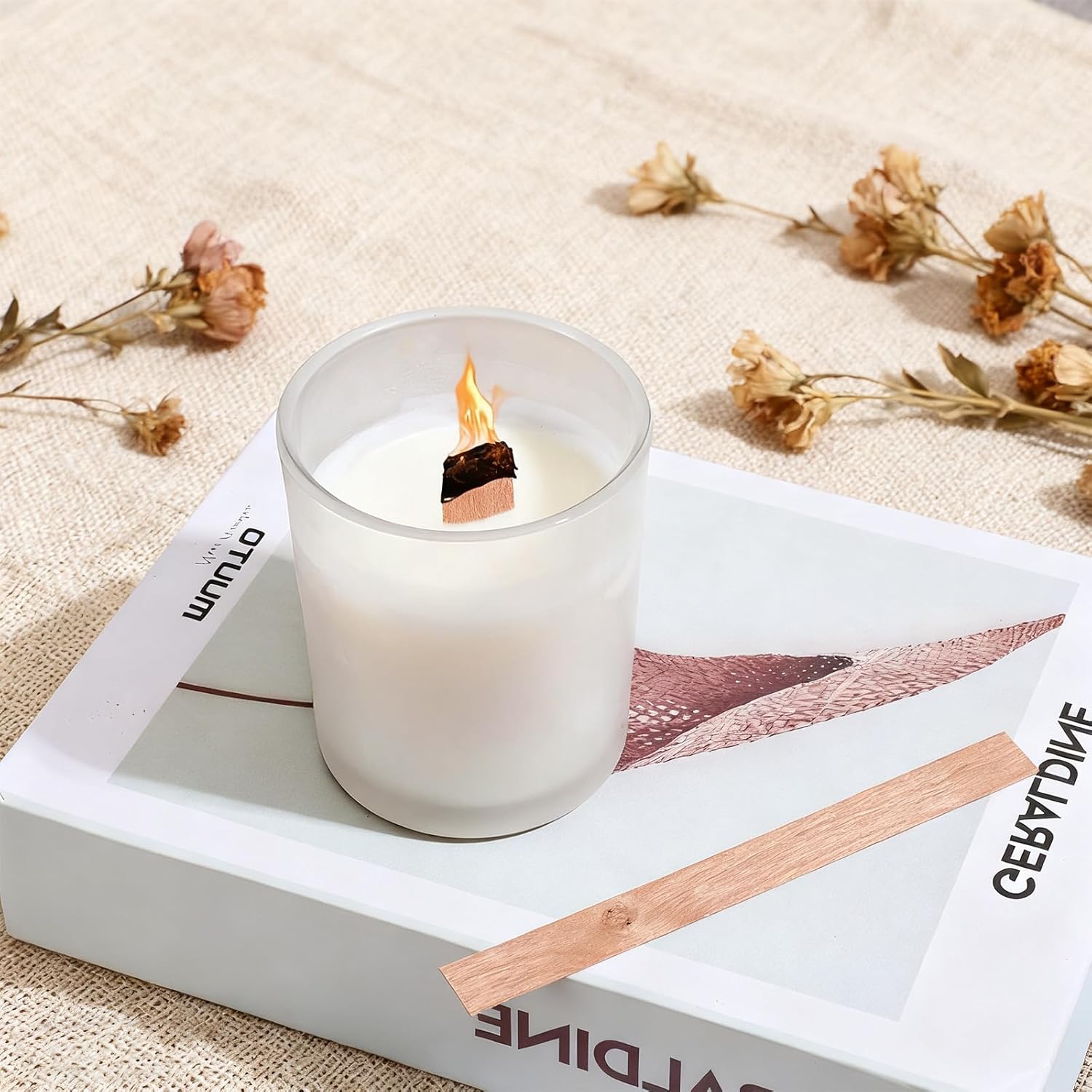 60Pcs Wood Wicks for Candles M - Candle Making Wicks recension och pris