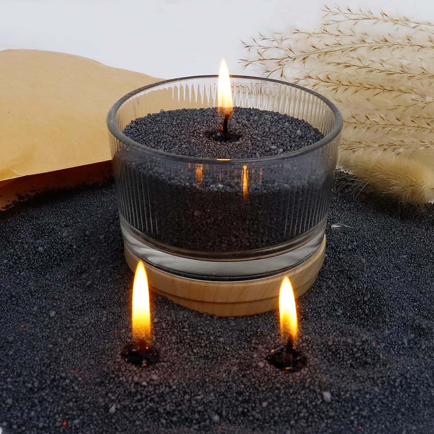 Black Candle Sand with Wick, 2 - Candle Making Wicks recension och pris